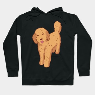 Golden doodle illustration Hoodie